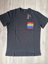 Diesel New Men’s Only The Brave Slim Fit Black XL Pride Rainbow T Shirt RRP £40
