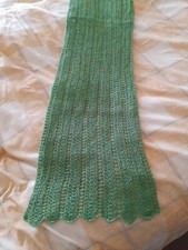 Hand Knitted Scarf In Shetland