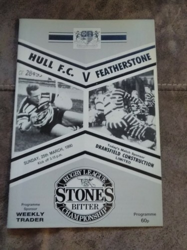 1989 hull v featherstone - hull, fc