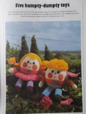 Jean Greenhowe FIVE HUMPTY-DUMPTY TOY DK Pattern Fairy Jack Jill Grandpa Grandma