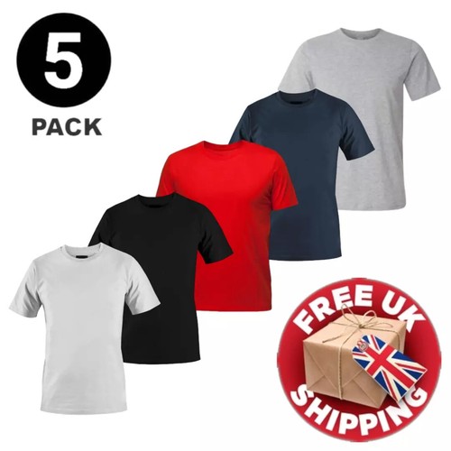 Men plain shirt pack 5 - t-shirt, 3