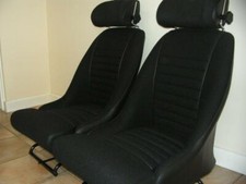 BETA CLOTH ESCORT MK1 RS1600 TWINCAM CONTOUR SEATS WITH HEADRESTS MINT