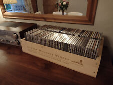 CD Storage Box ~ Wooden wine box ~ Italy, Spain, USA (BOX ONLY)