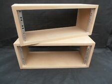 2 X 4u UNIT 19" INCH  MONITOR SPEAKER STAND RACK CABINET RECORDING STUDIO 