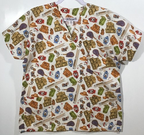Scrub top womens - scrub, medium