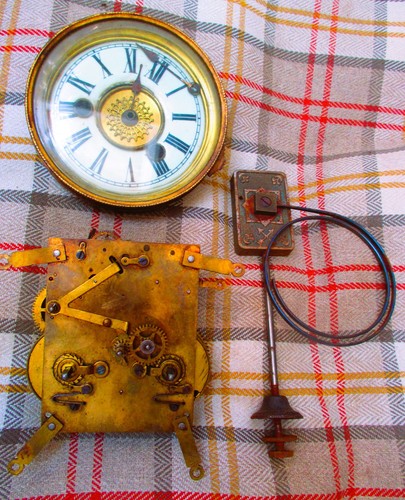 Antique hamburg american - american, clock