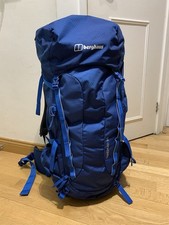 Blue Berghaus Trailhead 65L Hiking Rucksack Unisex - Barely Used