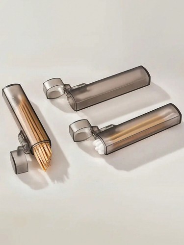 3pcs transparent toothpick - transparent,