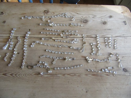 Chandelier drops cut glass - chandelier,