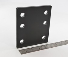 Adjustable Towbar Levelling Drop Plate Heavy Duty Steel BLACK POWDER COATED UK