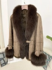 Women Real Fox Raccoon Fur