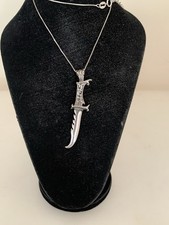 Sterling Silver Hunting Knife Pendant