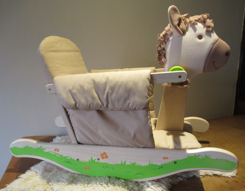 Wooden rocking horse - rocking,