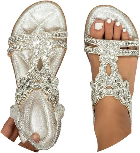 Flat sandals for women sparkly - sandals,