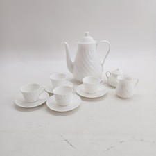 Wedgewood Candlelight Tea Set With Tea Pot x4 Cups & Saucers Milk & Sugar Jug