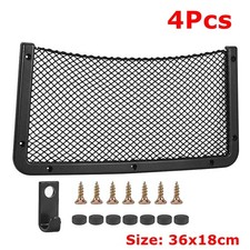 4Pcs CARAVAN CARGO STORAGE POCKET NETS ORGANISER 360x180MM MOTORHOME CAMPER VAN
