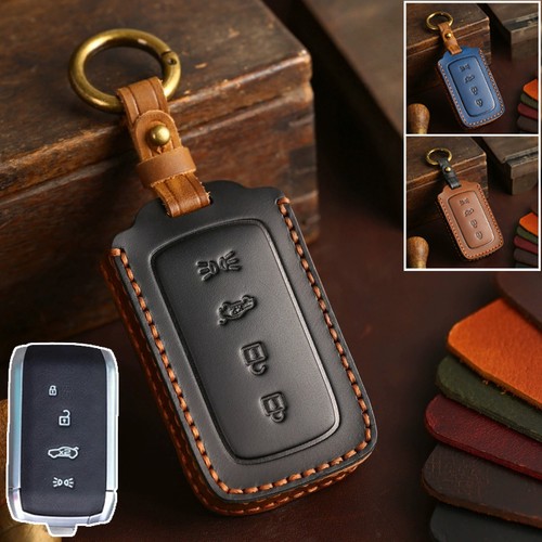 Genuine leather car key - leather,