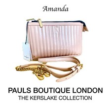 PAULS BOUTIQUE LONDON - AMANDA, Clutch, Crossbody, Shoulder Bag, PINK. NEW