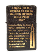 RARE Zippo lighter-Stopping Bullets-Vietnam/COLLECTIBE - unused - gift