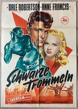 Schwarze Trommeln Anne Francis Dale Robertson  orig. Filmplakat Grafik Williams