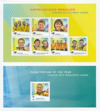 Australia 2012 Olympic & Paralympic Gold Medal sheet  unmounted mint