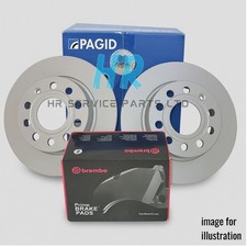FRONT PAGID BRAKE DISCS WITH