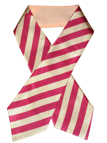 Vintage silk striped cravat - vintage,
