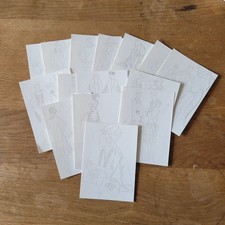 15 assorted acid free 250gsm watercolour postcards - Art Deco Fashion