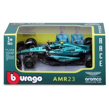 Bburago Formula F1 1:43 Scale Alonso Aston Martin 2023 AMR23 DieCast Race Car