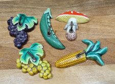 Five vintage rustic Vallauris