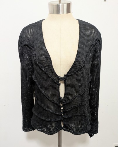 Zuza bart black - linen, open