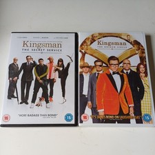 2x Kingsman Film DVD Bundle - The Secret Service & The Golden Circle 