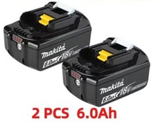 2x Genuine Makita 18V 6.0Ah Li-Ion LXT Battery BL1860 6AH New Star Battery