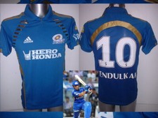 Mumbai Indians Adidas M Tendulkar Cricket Shirt IPL BNWT Jersey T20 India Top