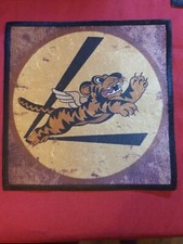 flying tigers WW2 Antique style bomber flying jacket repro SEW IRON ON PATCH