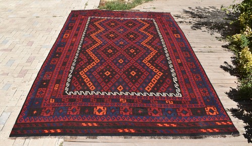 Afghan rug x158 - rug, 84''x158''
