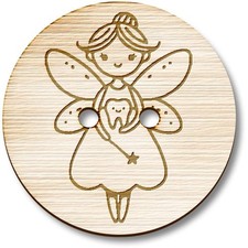 'Tooth Fairy' Wooden Buttons