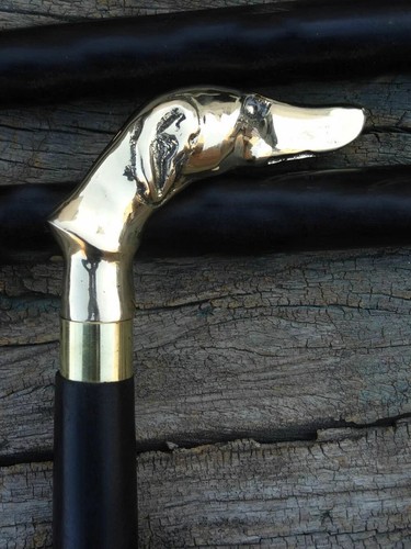Dog handle wooden - dog,