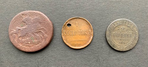 Russia coins kopecks three - -,