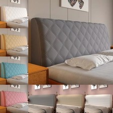 Luxury Quilted Headboard Cover Soft Bed Head Back Decor Protector Slipcover NEW