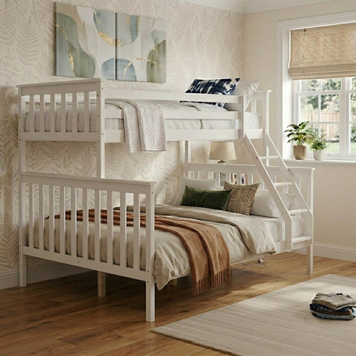 Triple sleeper bunk - triple, white