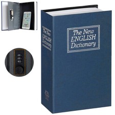 Hidden Book Safe Box Combination Lock Secret Security Stash Money Storage Key