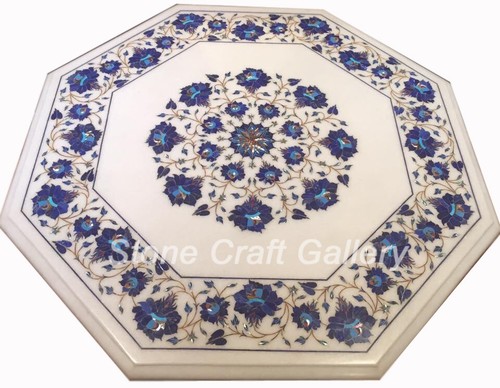 Marble side table inlay - table,