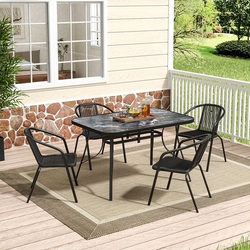 4seater garden chairs - garden,