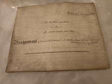 Vallum Parchment From 1844 Wax