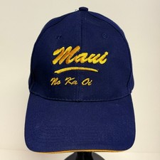 Diamond Head Wear Maui No Ka Oi Hat Men's Adjustable Navy Gold Cotton