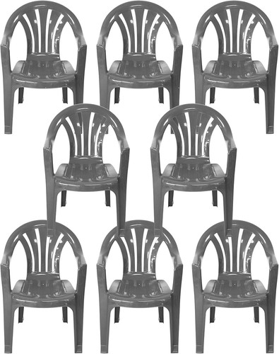Solana grey stackable - grey, back