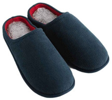 Mens Slipper Warm Faux Fur