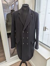 Acne Studios Acne Jeans Double Breasted Navy Blue 100% Wool Overcoat Size L