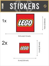 Lego Stickers Decal Lego Logo Stickers Wall Window Laptop Van Kids